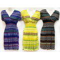 V-Neck Short Sleeve Dresses - Assorted Colors
